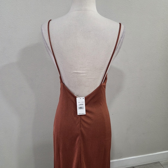 Cult Gaia Natalia Dress - Burnt Orange with Fringe - Picture 7 of 13